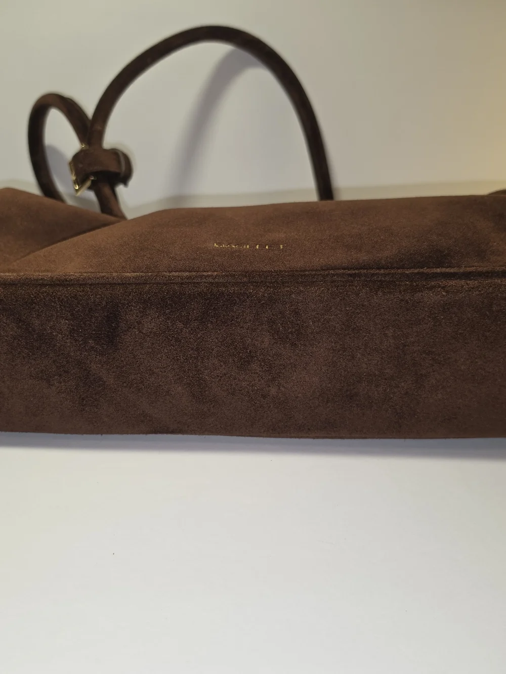 BAGLLET BG203 Brown Emilia Italian Suede Shoulder Bag Ukrainian Designer - Picture 13 of 14